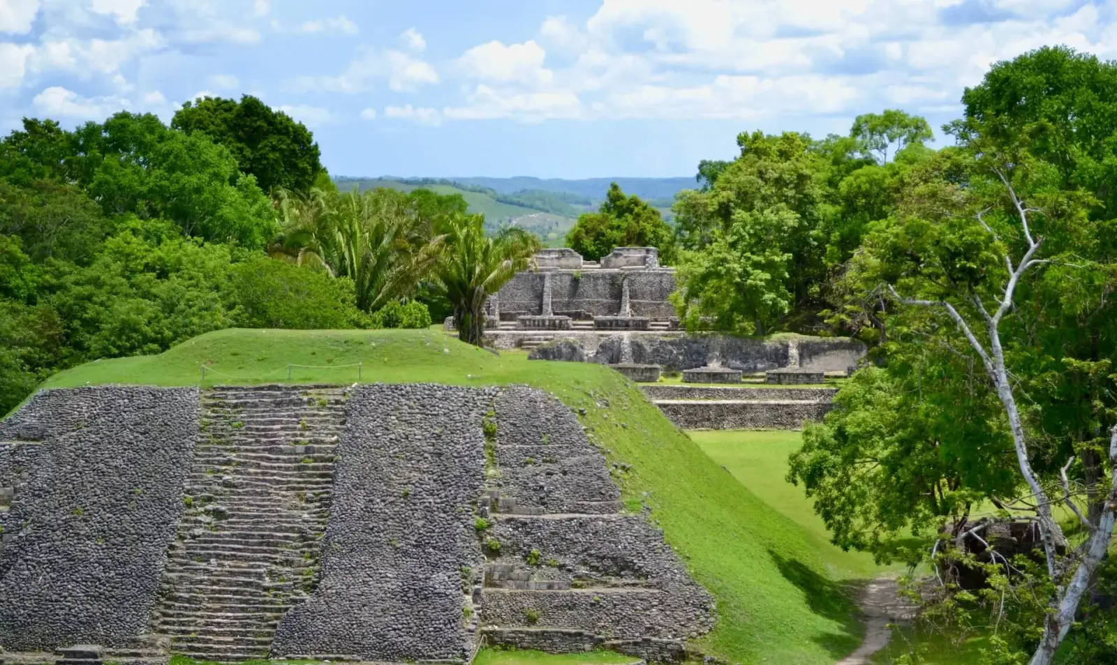 Caribbean coastline and reef waters of Belize