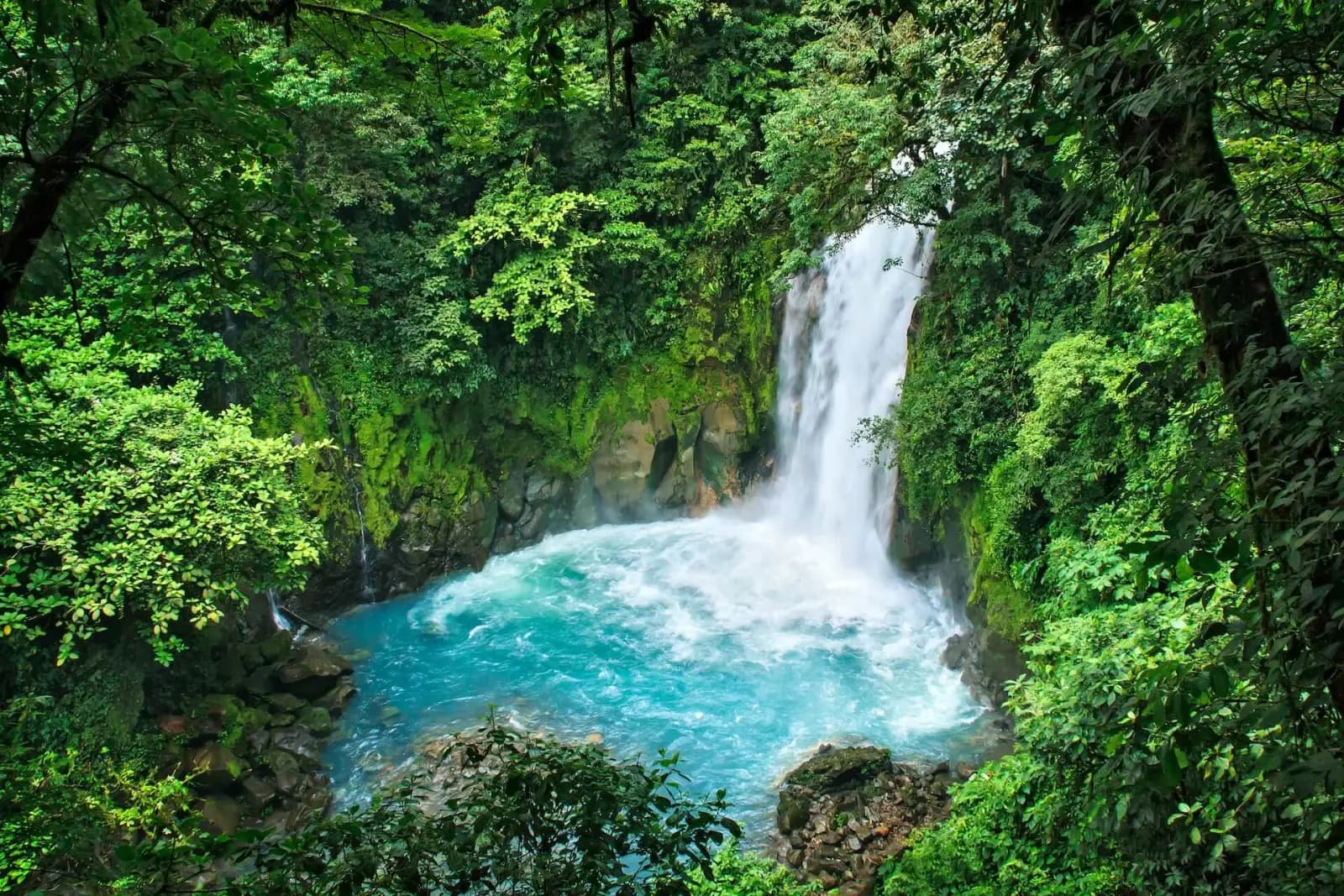 Rainforest and volcano landscape of Costa Rica