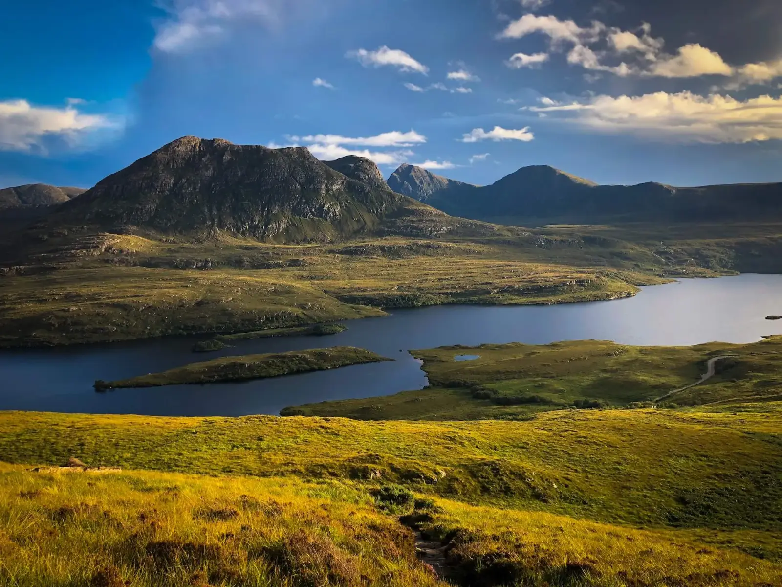 Misty mountains and lochs of the Scottish Highlands