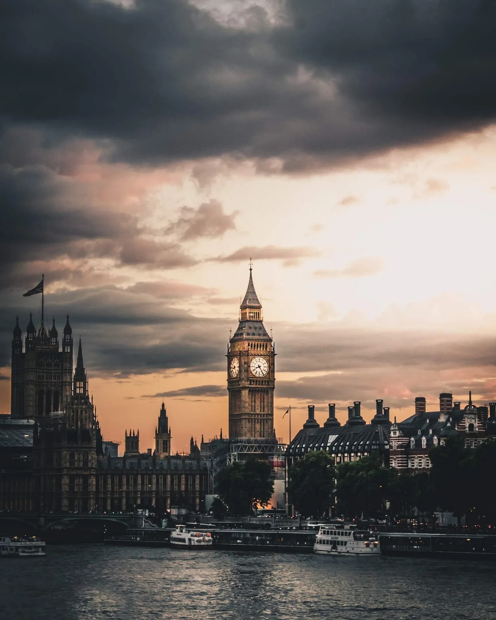 Tower Bridge and the River Thames in London, England