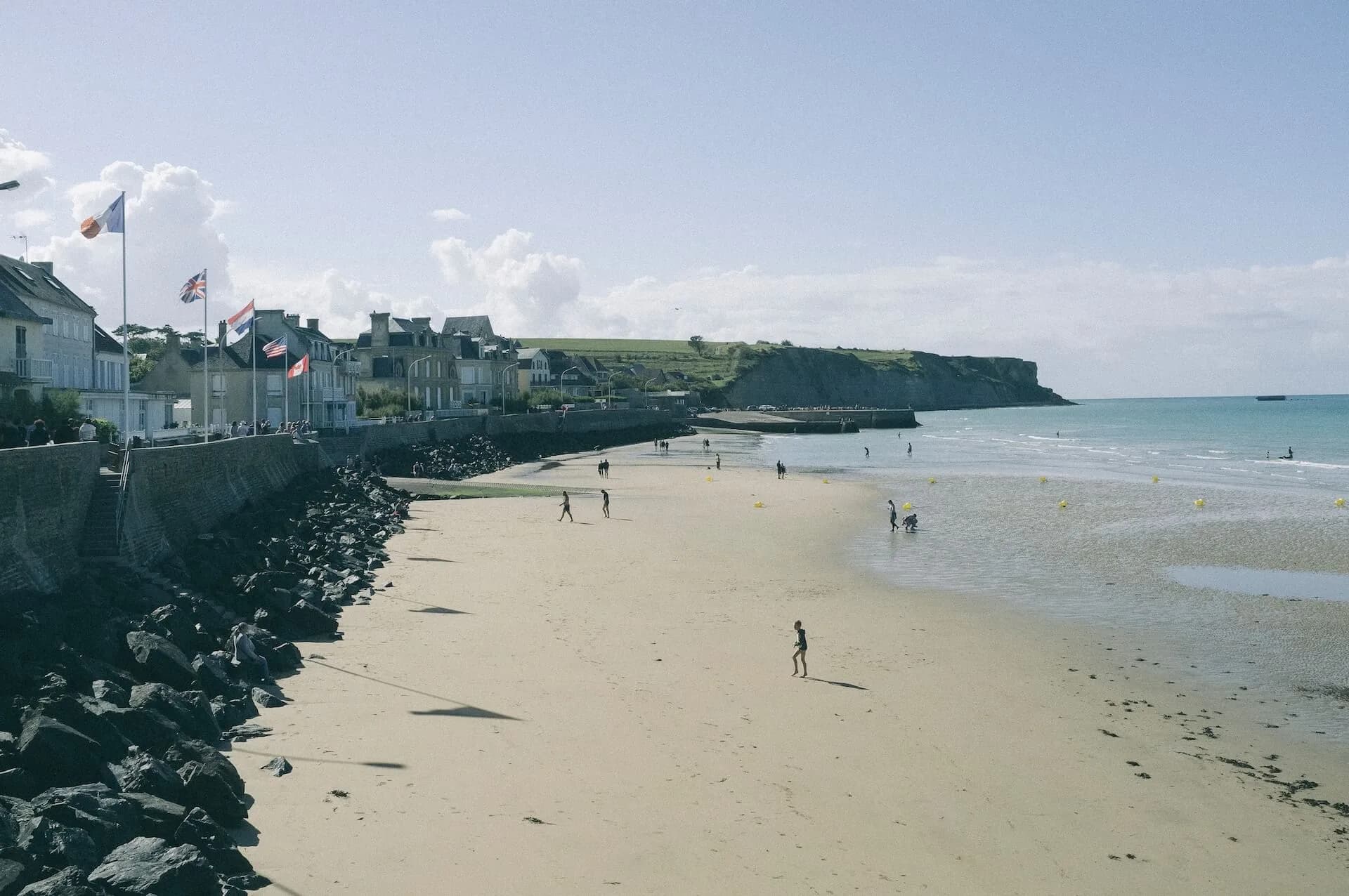 Coastal cliffs and beaches of Normandy, France