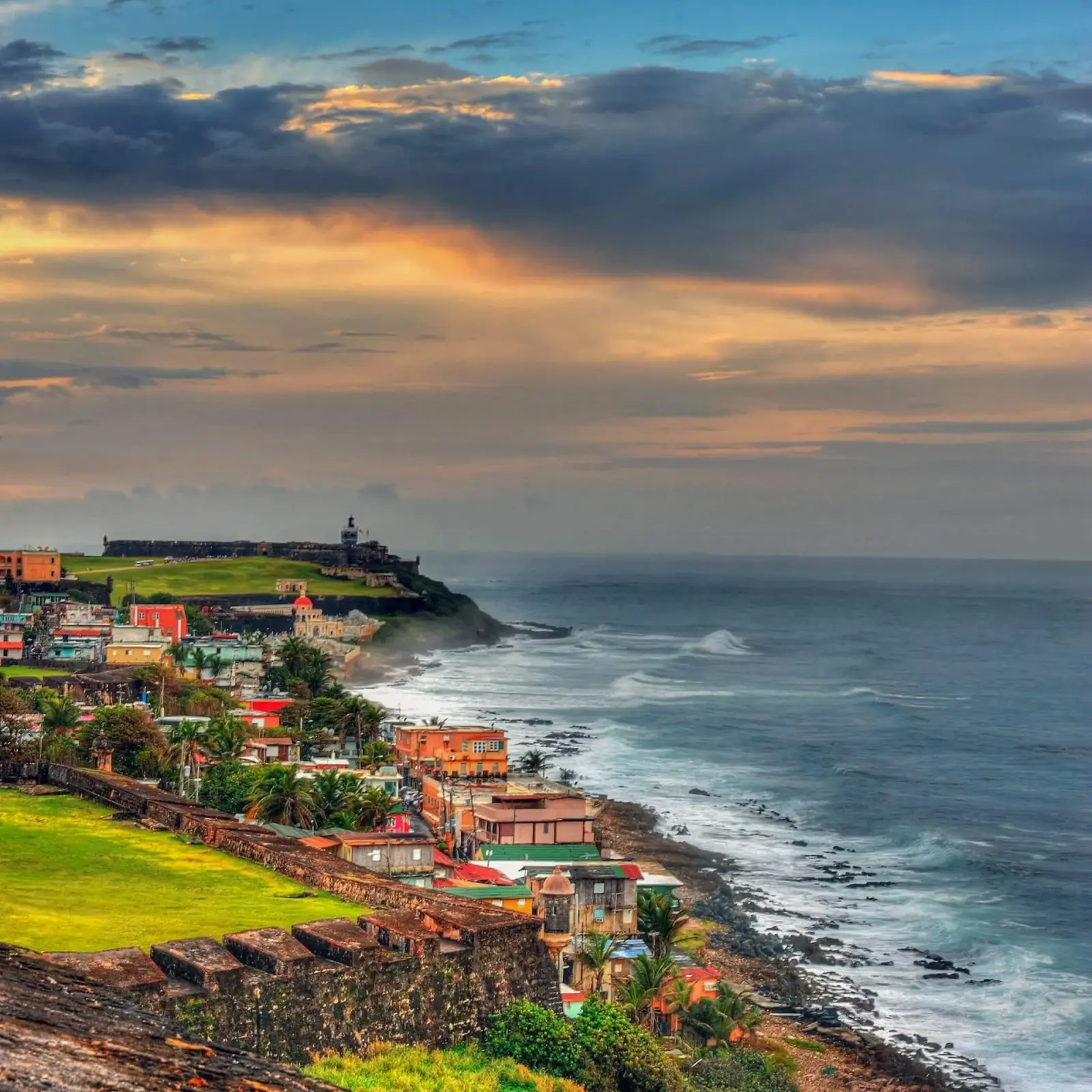 Colorful colonial architecture of Old San Juan, Puerto Rico