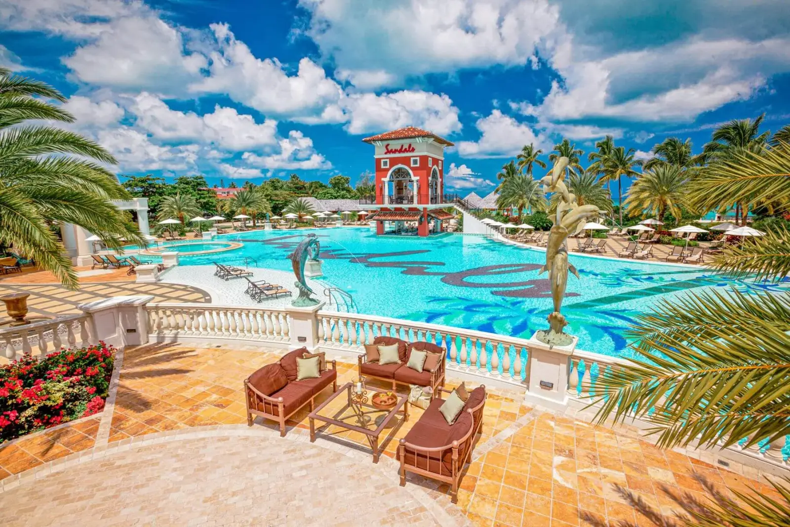 Sandals Grande Antigua Resort & Spa beachfront grove