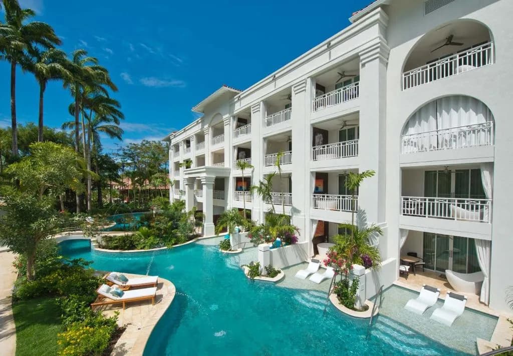 Sandals Barbados white sand beach and azure water